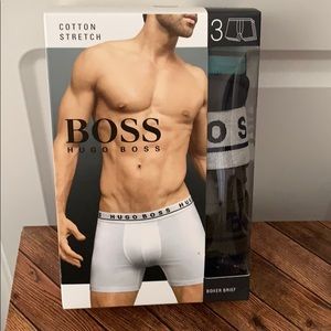 Hugo Boss Cotton Stretch Boxer Brief -Package of 3
